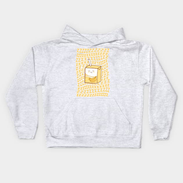 Kawaii Banana Milk sleep Kids Hoodie by edermunizz